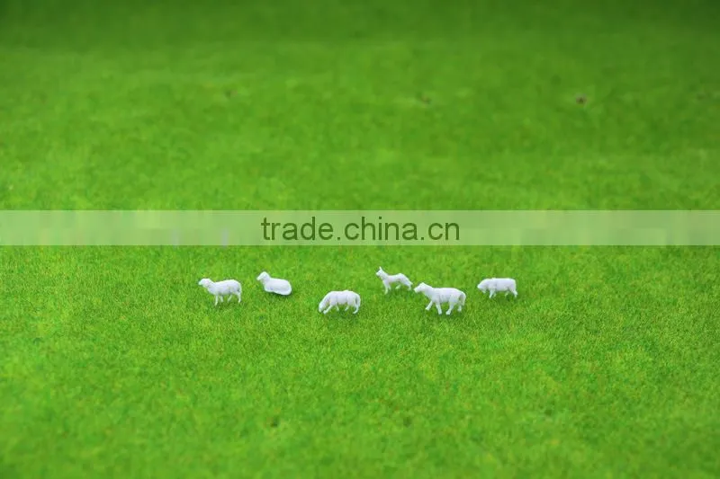 Building model materials, scale sheep for N scale , 1/150 scale farm model sheep ,white sheep