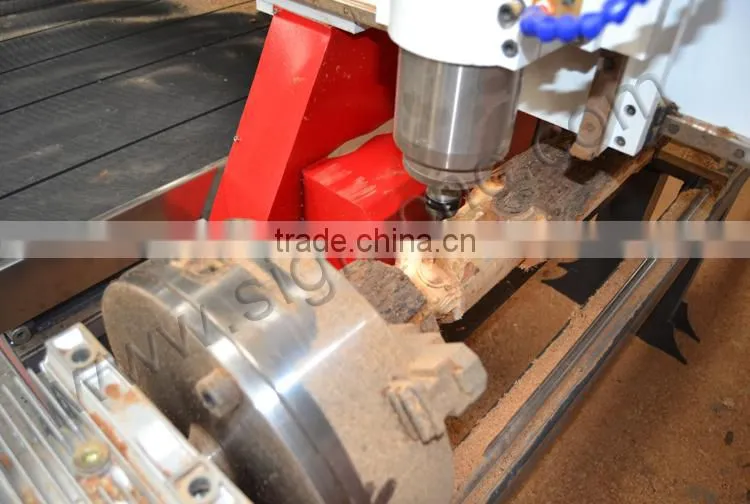 20% discount ! Jinan 1530 4 axis cnc router , cnc wood router engraving machine for mold , door , cabinet , cylinder , furniture