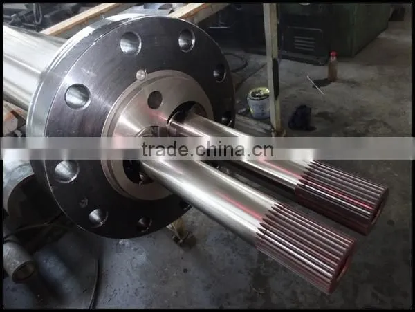PVC profile parallel plastic extruder machine nitride 38CrMoAla screw barrel