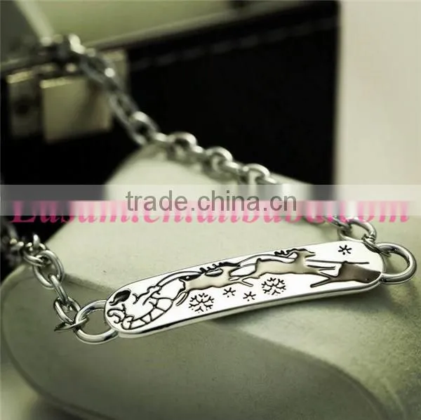 Fashion christmas jewelry cuff bangle bracelet wholesale