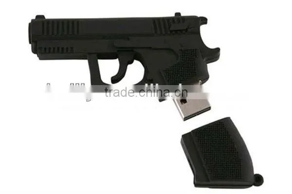 Eco-Environment Cool Silicone USB Cover with Gun Shaped