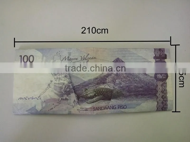 2016 latest design fortable anti tear tyvek watermelon paper money wallet
