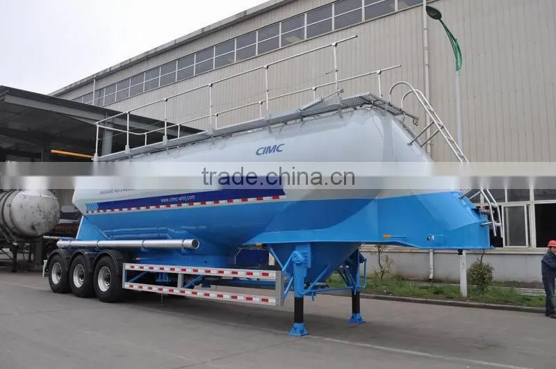 CIMC Aluminum Alloy Vertical Powder Tank Semi Trailer/powder tank trailer/bulk cement tank trailer