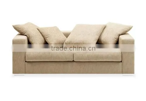 Fire bird soild wood construction high quality feather fabric sofa set