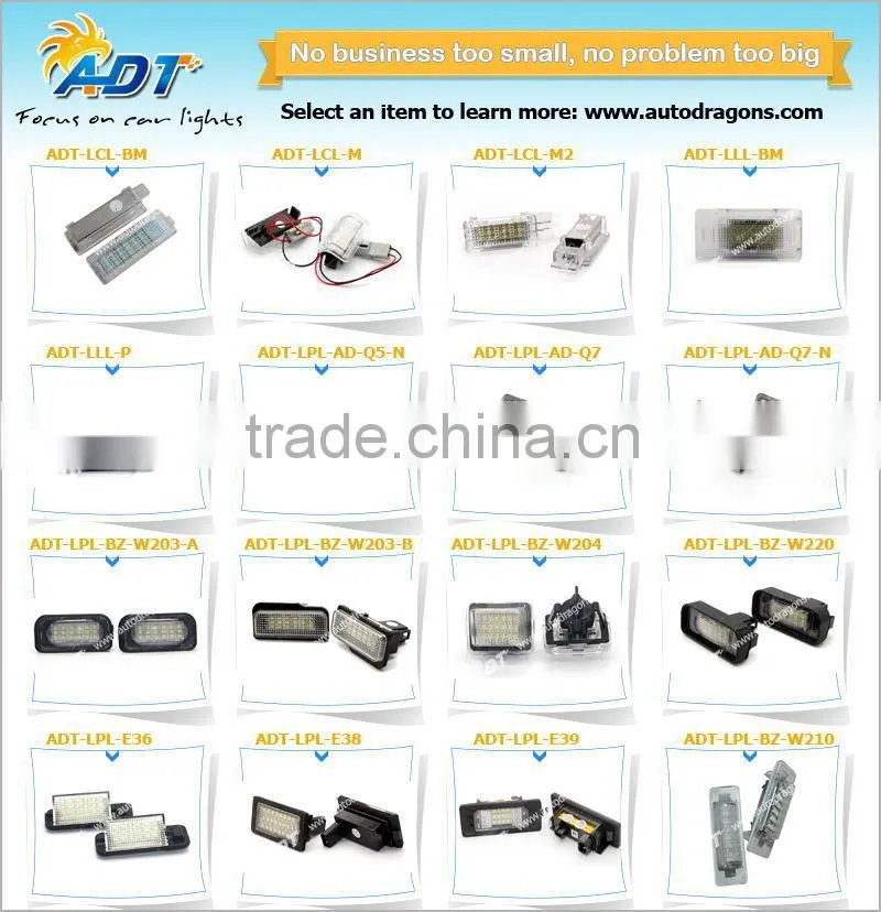 Canbus LED number lamp, License Plate light OEM No. for customers