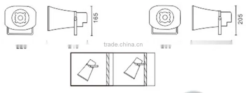 Horn Speaker 10W 20w 30w Strong Directional Outdoor PA Strong Directional horn speaker