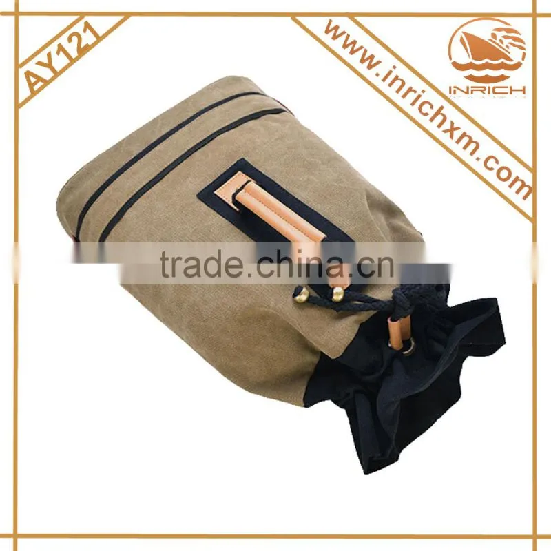 2014 drawstring backpack ,canvas drawstring backpack