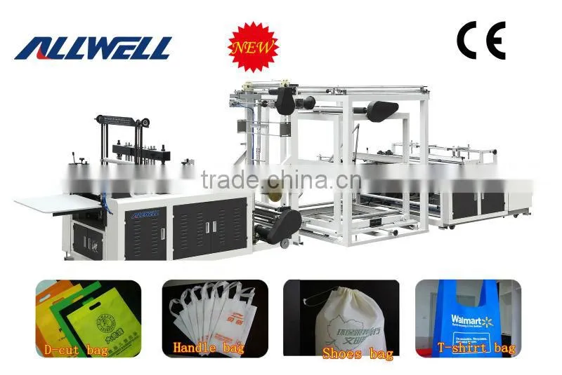 Quality assurance Fully Automatic 7600X1920X1900mm customized fully automatic non woven bag making machine