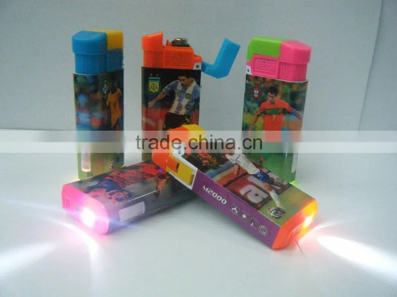 led windproof lighter with color laber