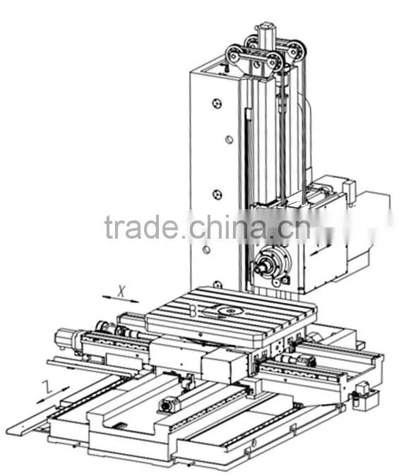 CTB110 Low cost cnc boring machine for sale, cnc machine boring well