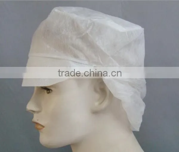 Blue /White PP snood cap for food industry