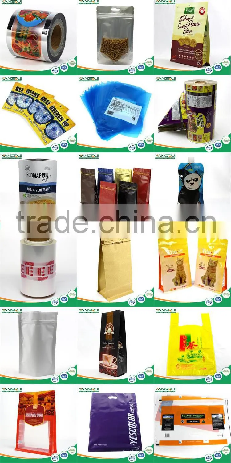 stand up pouch with zipper coffee bag kraft paper