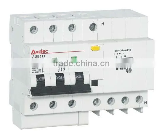 AUB1LE Modular Electronic combined RCD and MCB Device/RCBO