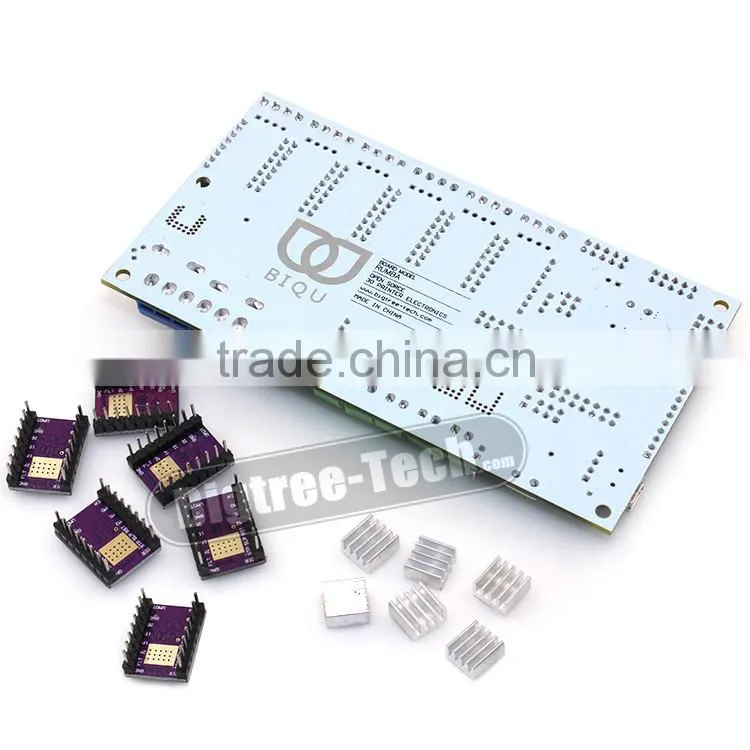 BIQU 2016 highest demand products 3D Printer Kits Mother Board RepRap Rumba Board With 6pcs DRV8825 Stepper Driver