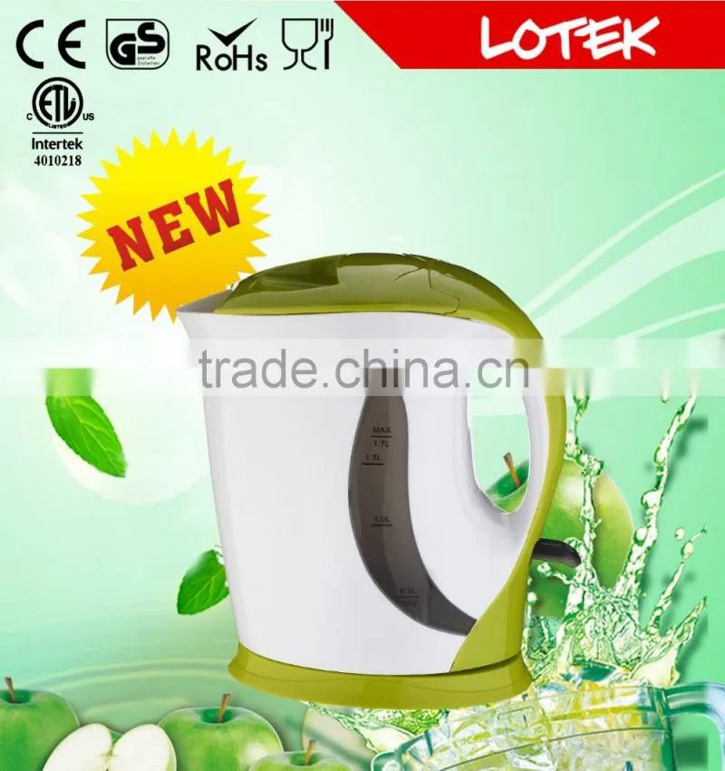hot selling food grade material colorful plastic electric kettle