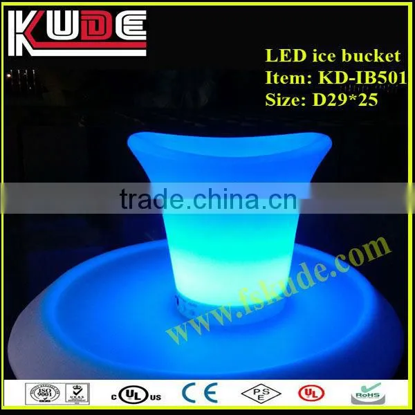 Customized led beer bucket cooler/led ice bucket