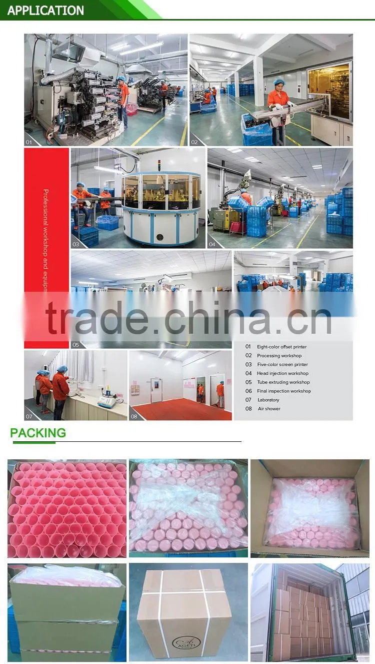 hot empty clear various cosmetic plastic tube wholesale