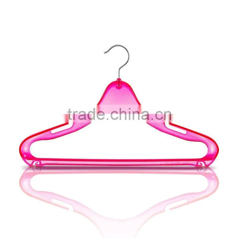 Crystalline Candy Pink Plastic Hanger for Bathroom Accessory