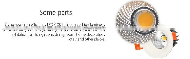 New premium durable 9w 24v led downlight with cut out 80mm