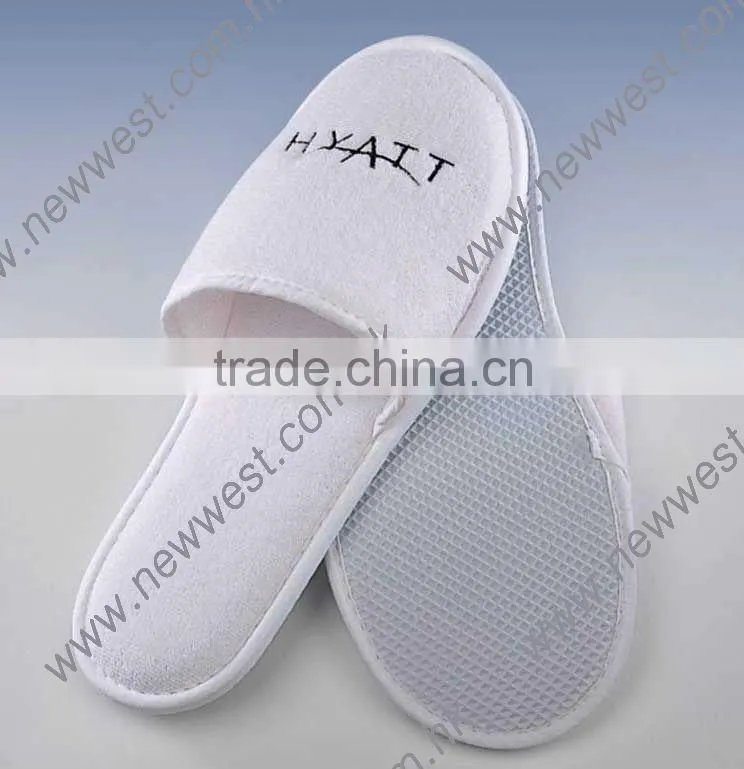 High Quality Disposable Terry Hotel Slipper with EVA soap