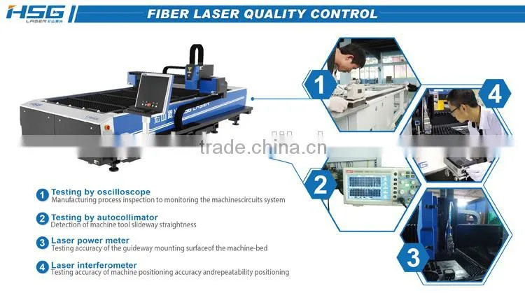 500W fiber laser cutting machine with Raycus/IPG/ROFIN laser source