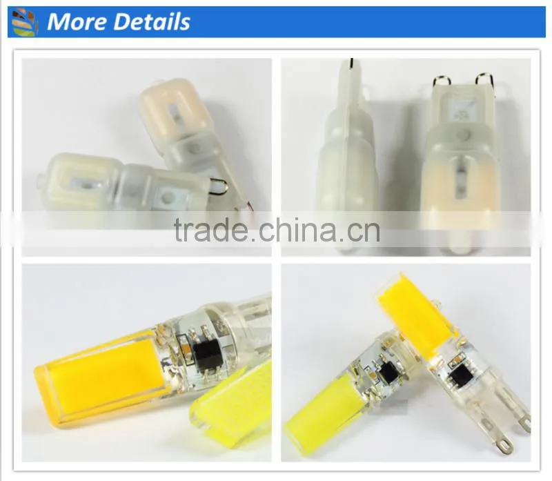 2016 syw factory price with 3w 2700k Plastic LED Light G9 Dimmable ;led light g9 ; g9 dimmable