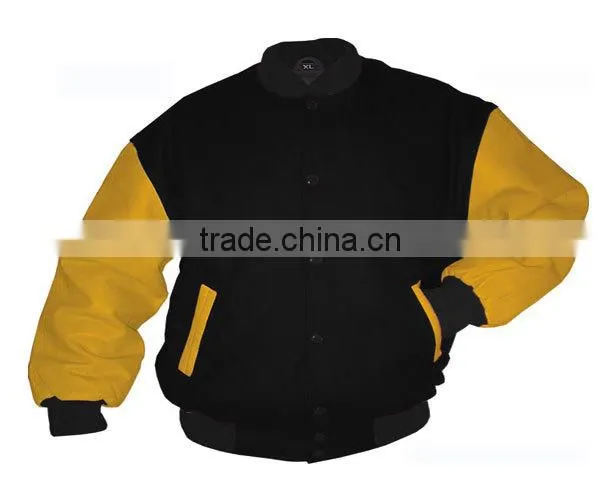 High quality hot sale mens winter leather bomber jacket