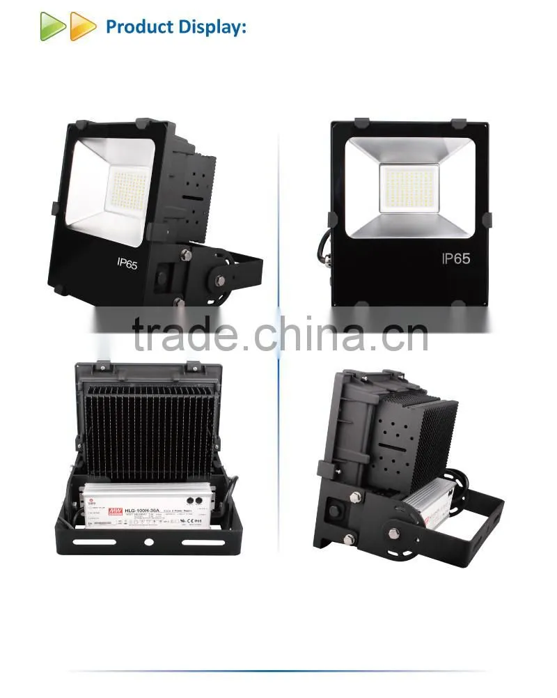 CE ROHS Listed 100W LED Flood Light