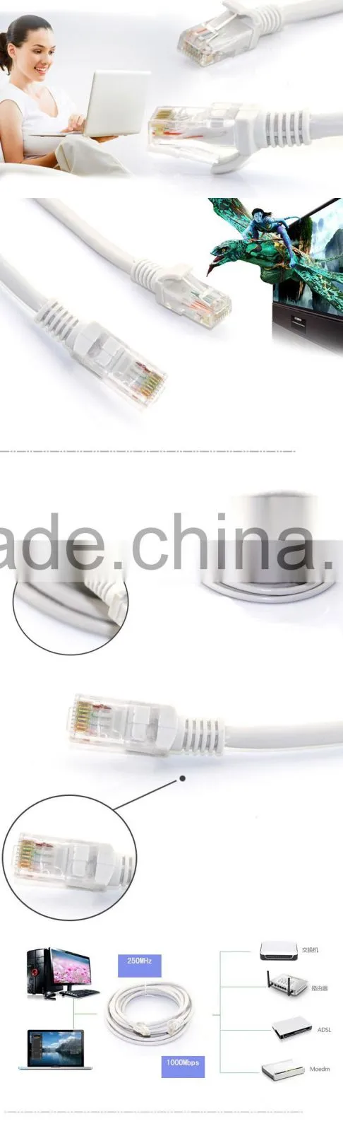 wholesale 1 meter utp cat.5e patch cable