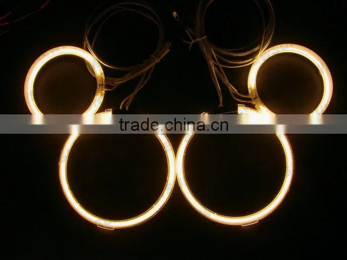 12V CCFL angel eyes one set 4rings 2inverters 95mm& 125mm angel eyes for projector lens for Golf 5 car headlights