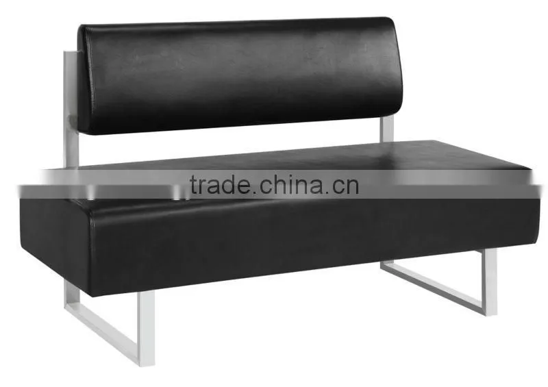 stainess steel salon waiting chair