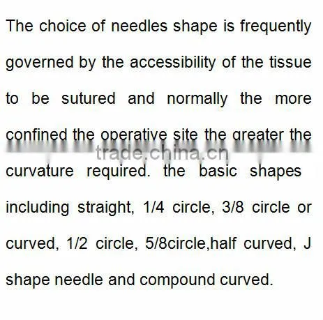 disposable medical surgical suture with needle