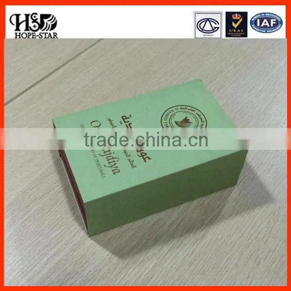 2014 new product luxury paper packaging perfume box &silk white foam cosmetics containers
