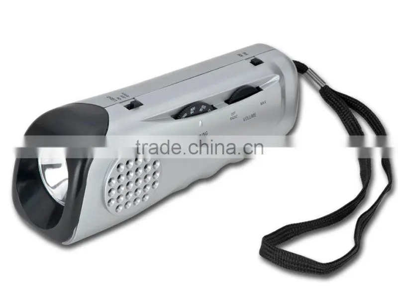 Multifunctional Portable Radio Charger/Hand Crank FM Radio Torch/Siren Radio