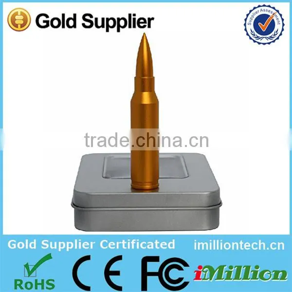 Metal bullet usb 3.0 flash drive 16GB,logo usb 3.0 pendrive,Gold usb 3.0 disk