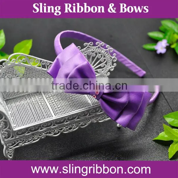 2015 Factory Wholesale Promotional Ribbon Headband For Girls