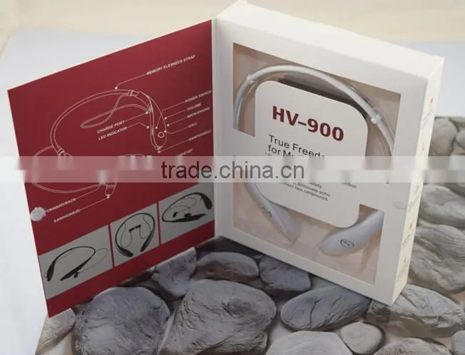 2015 New product HV900 bluetooth headphone for iphone/ samsung, sport stereo stylish mini bluetooth earphone