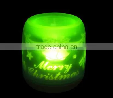 Christmas ornament plastic led candle