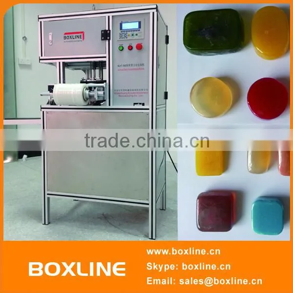 Automatic stretch film soap packaging machine
