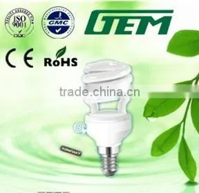 European Standard Spiral E14 8W/9W/11W Energy Saving Bulb,CFL Bulb With EMC RoHS