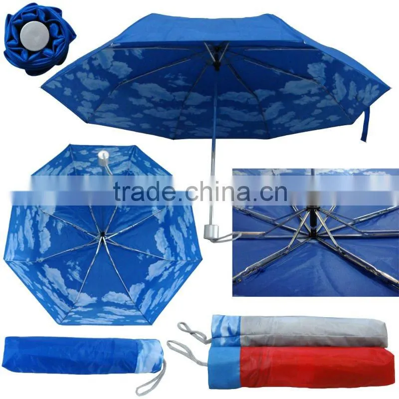 new design 3 folding shopping bag umbrella