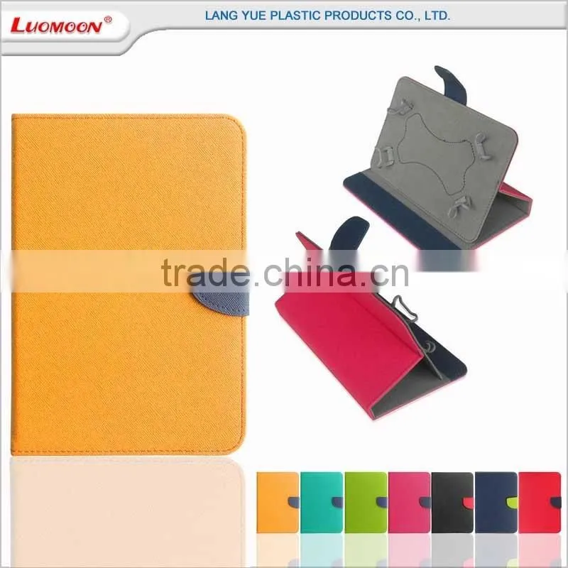 Universal cruciform leather tablet pc case cover for Asus memo pad me302kl for Lg g pad 7.0 v400 for Teclast x98 air 3g