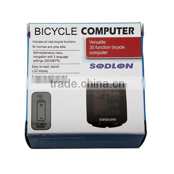 30function Sunding mountain cycle computer bike speedometer 3 languages cycle speed meter