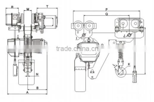 @@Special Design for Limit Space 220V Single Speed Electric Chain Hoist with Low Headroom