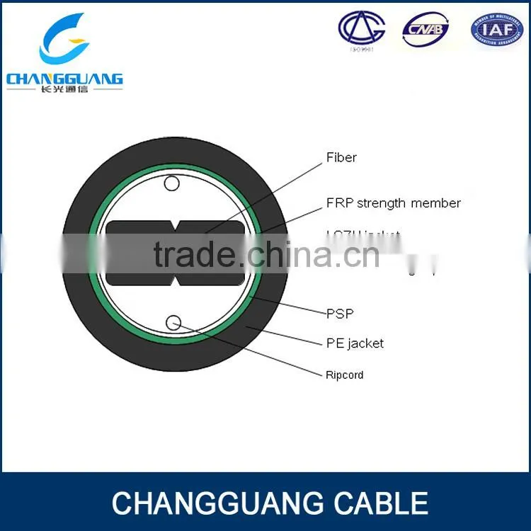 Cable manufacturer Changguang fiber optic equipment Ftth Bow-type Drop Cable for duct communication cables