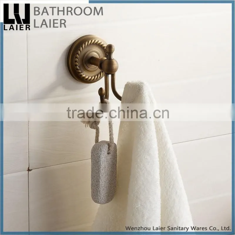 11535 hot selling 2016 american style antique hotel equipments robe hook