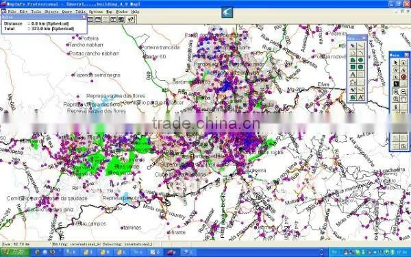 Brazil vector digital mapinfo map