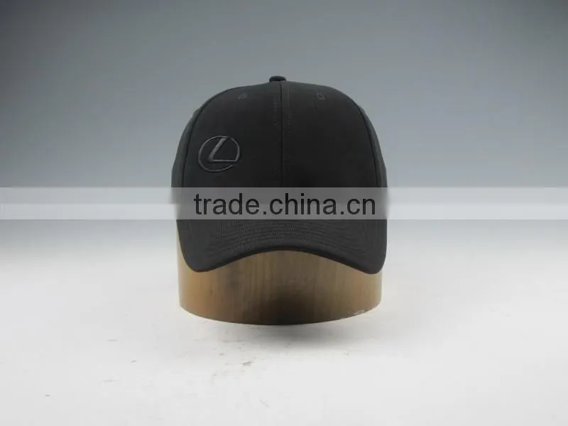 Black Fitted Baseball Caps Stretch Constructed Baseball Caps
