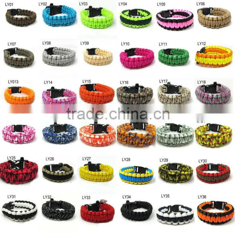 Promotion Outdoors self rescue paracord bracelet survival bracelets