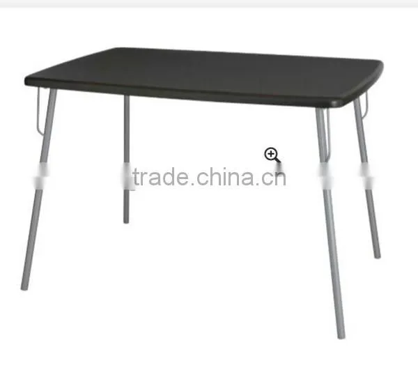 cheap wooden dining table with metal legs